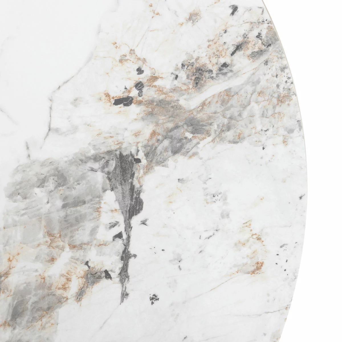 Gallery Marzio White Marble Side Table, view 6