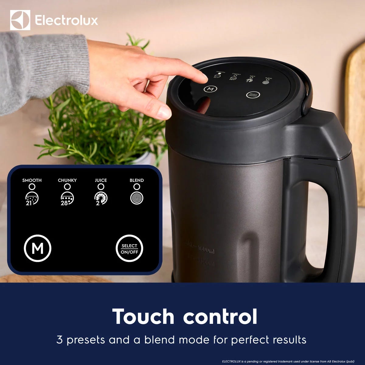 Electrolux SDA2843ELGRY 1.6L Soup Maker in Grey, view 5
