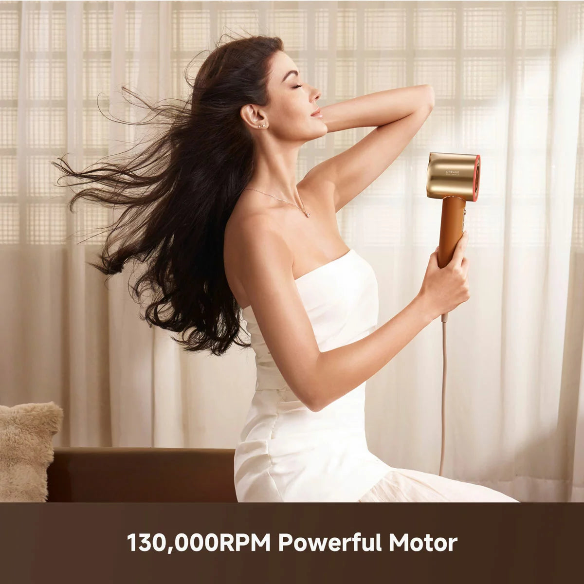 Dreame Miracle Hair Dryer Pro in Gold, view 3