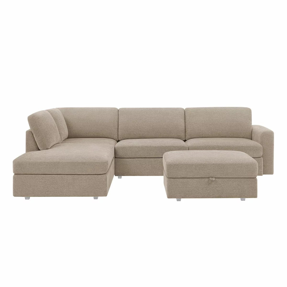 Broyhill Oswin Fabric Corner Sofa with Storage Ottoman, view 15