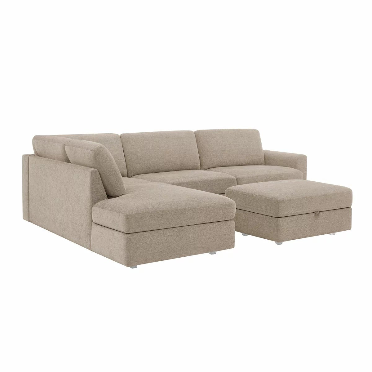Broyhill Oswin Fabric Corner Sofa with Storage Ottoman, view 17
