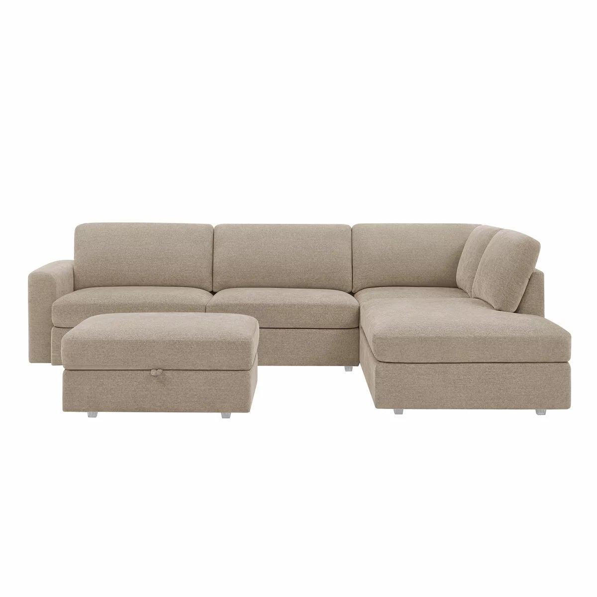 Broyhill Oswin Fabric Corner Sofa with Storage Ottoman, view 11