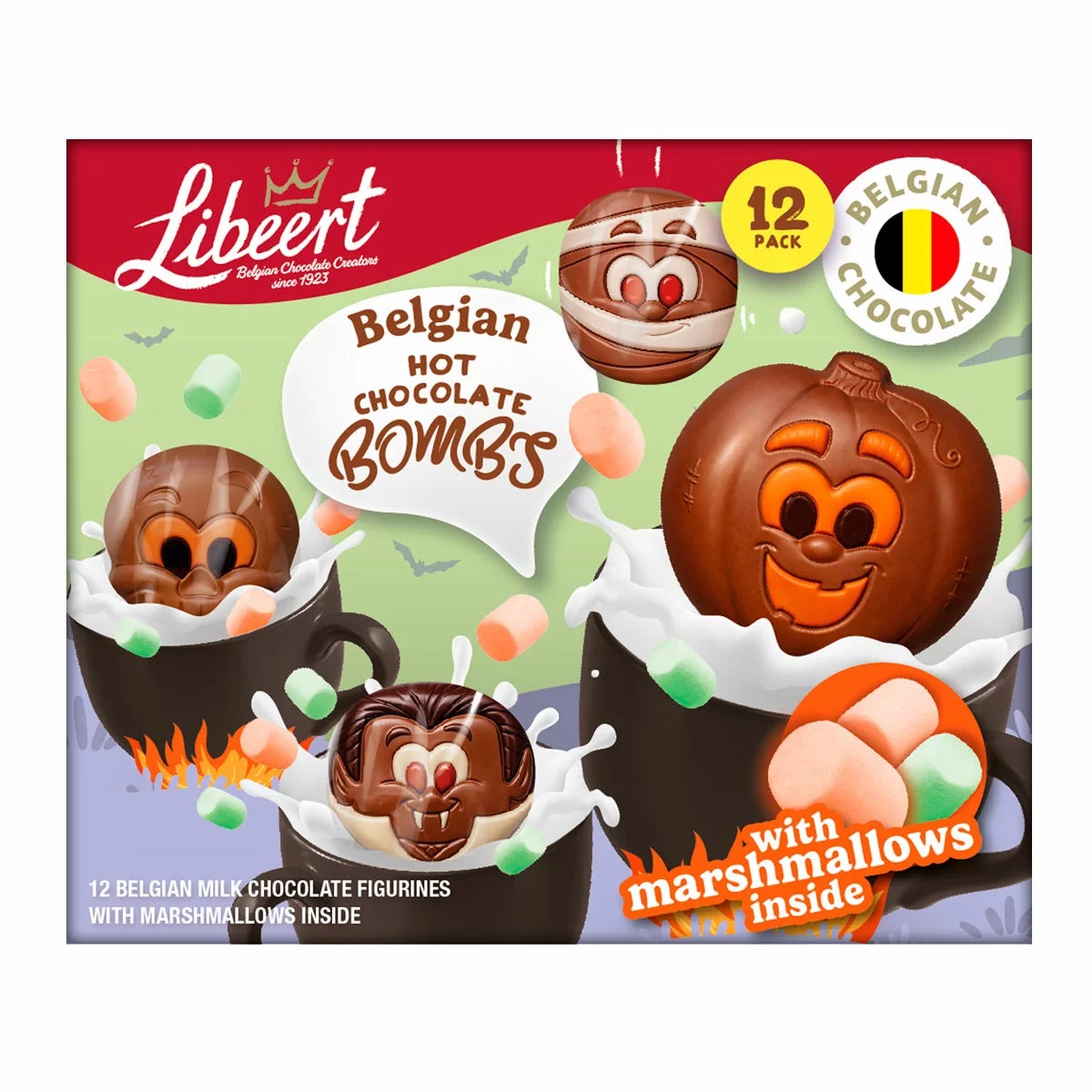Libeerts Belgian Hot Chocolate Bombs Halloween