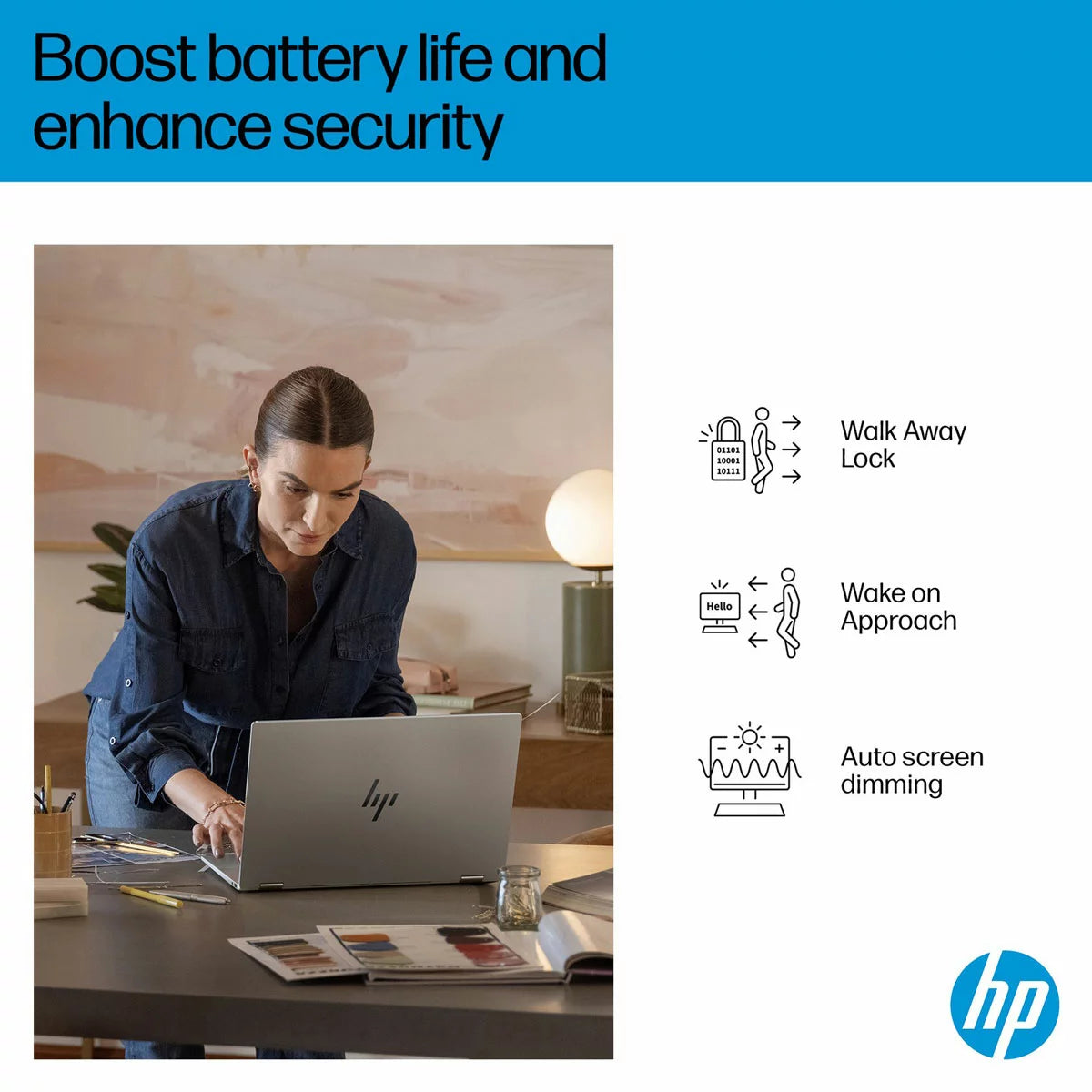 HP Omnibook X Flip, Copilot+ PC, Intel Core Ultra 5, 16GB RAM, 512GB SSD, 16 Inch Convertible 2 in 1 Laptop, 16-as0004na, view 6