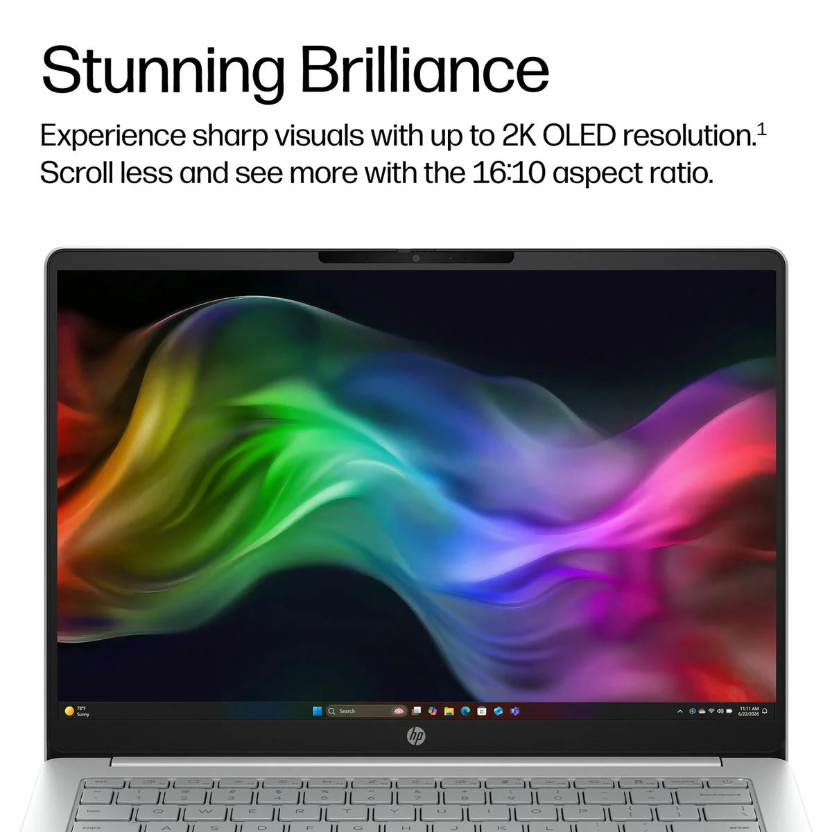 HP Omnibook 3, Copilot+ PC, Snapdragon X, 16GB RAM, 256GB SSD, 14 Inch Laptop, 14-hz0001nax, view 3