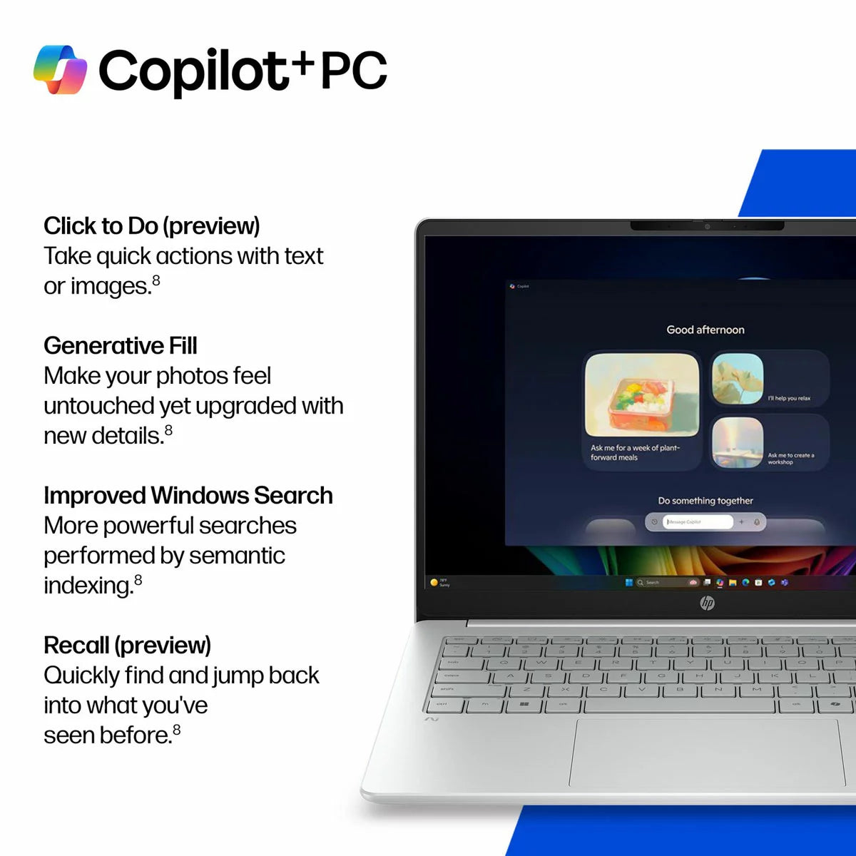 HP Omnibook 3, Copilot+ PC, Snapdragon X, 16GB RAM, 256GB SSD, 14 Inch Laptop, 14-hz0001nax, view 5