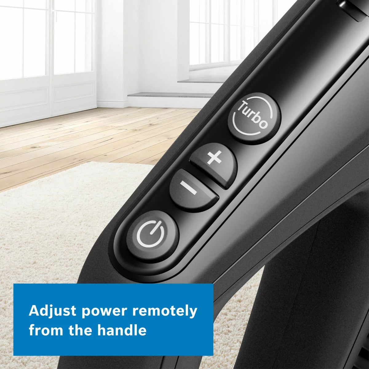 Bosch BGL6POWGB Series 6 Pro Power Bagged Cylinder Vacuum Cleaner in Black, view 5