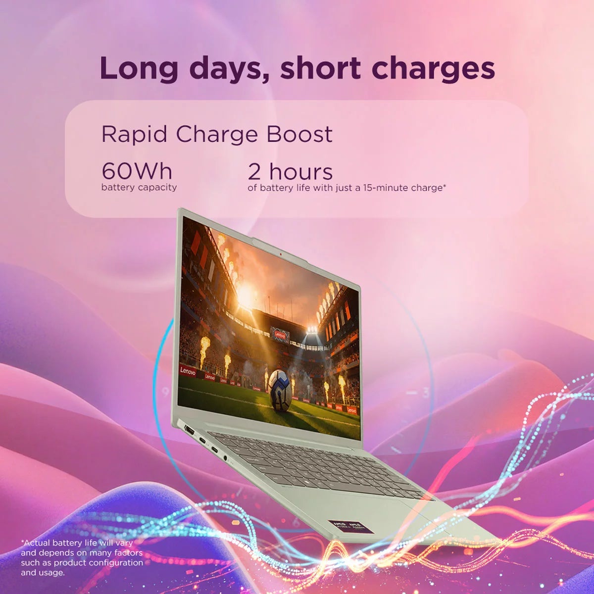 Lenovo IdeaPad Slim 5, Copilot+ PC, AMD Ryzen AI 5, 16GB RAM, 512GB SSD, 14 inch OLED Laptop, 83S1000SUK, view 5