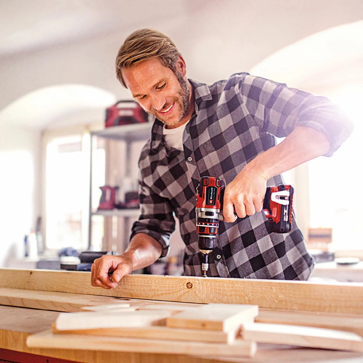 Einhell Professional Brushless Combi Drill & Impact Driver Including 2 x 4.0Ah Batteries And Storage Bag, view 5