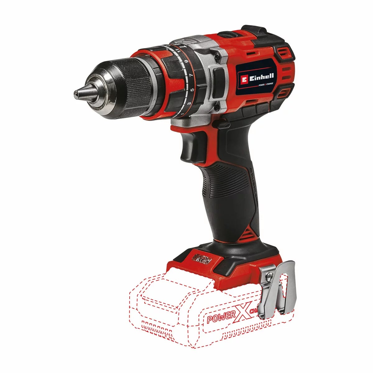 Einhell Professional Brushless Combi Drill & Impact Driver Including 2 x 4.0Ah Batteries And Storage Bag, view 3