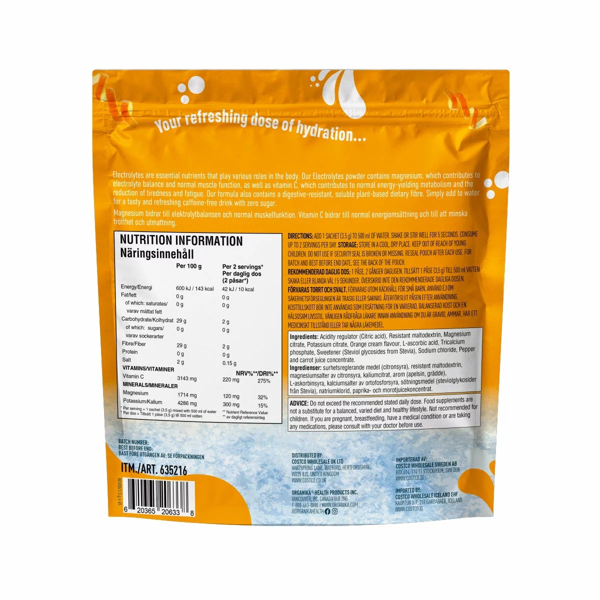 Organika Electrolytes Orange Creamsicle, 45 Pack, view 2
