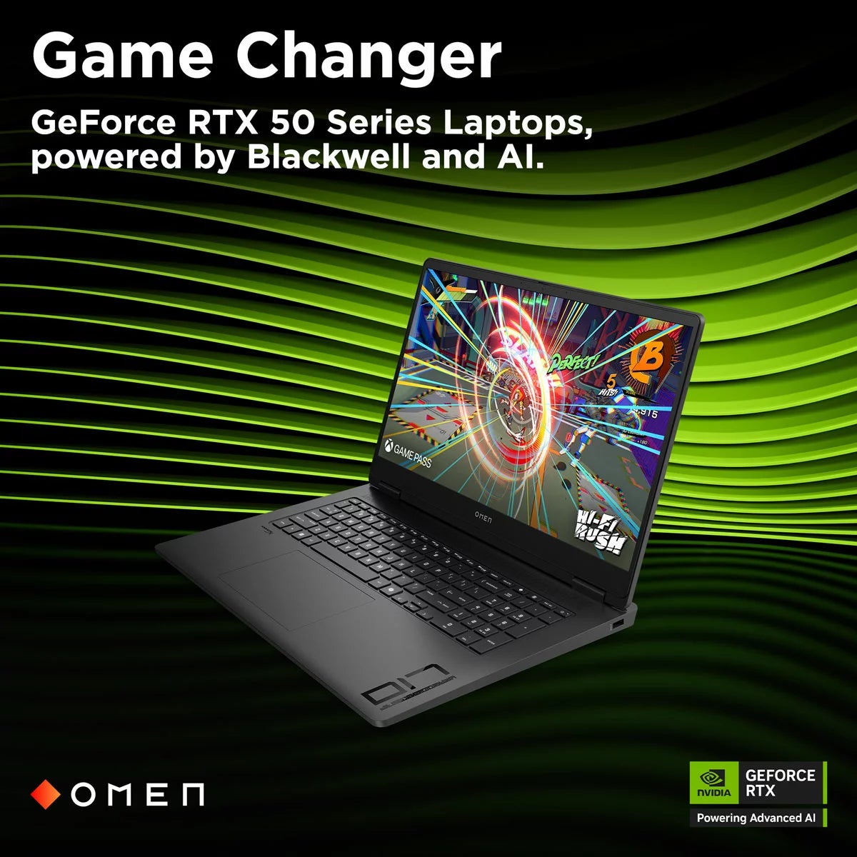 HP OMEN, AMD Ryzen AI 7, 16GB RAM, 1TB SSD, NVIDIA GeForce RTX 5060, 17.3 inch Gaming Laptop, 17-db1000na, view 4