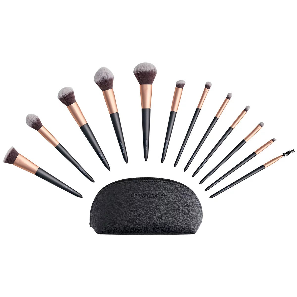 Brushworks Makeup Brush & Bag Set, view 2