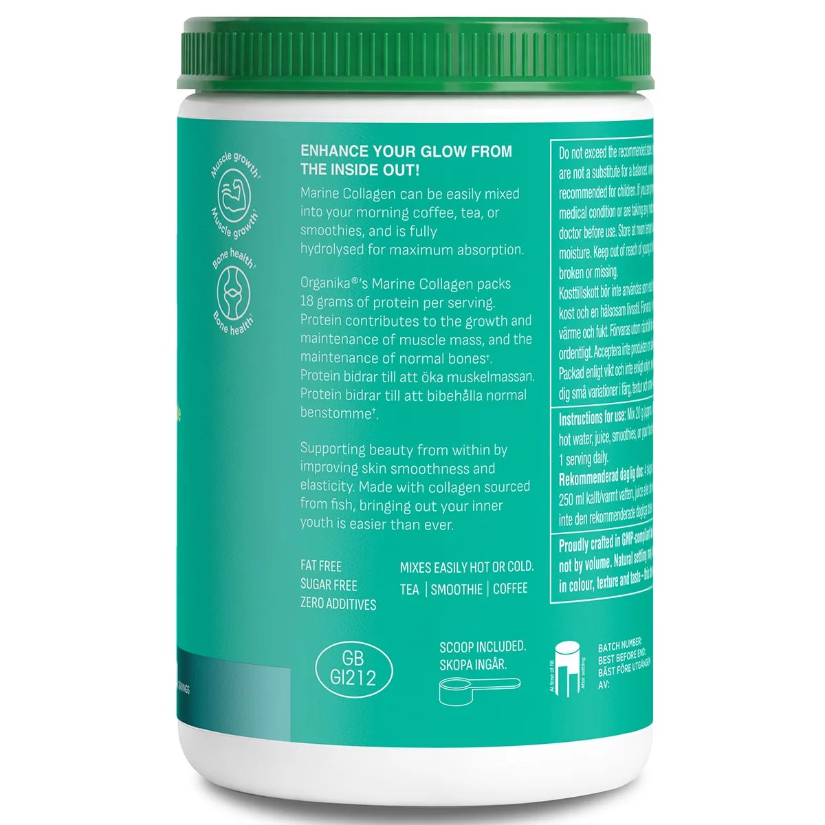 Organika Marine Collagen Powder, 600g, view 2