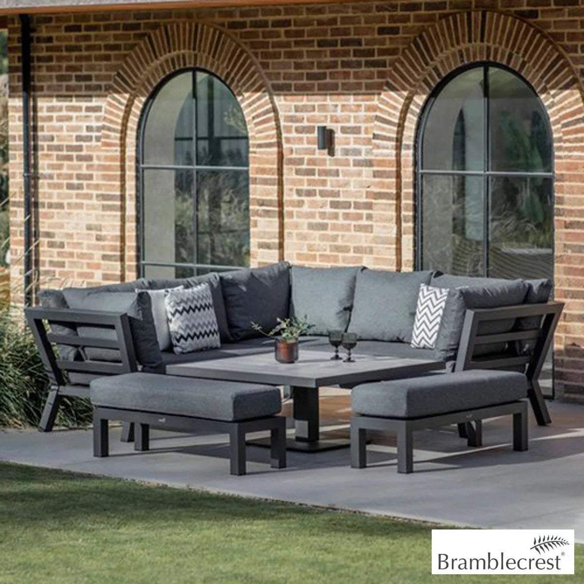 Bramblecrest San Marino 4 Piece Deep Seating Corner Patio Set