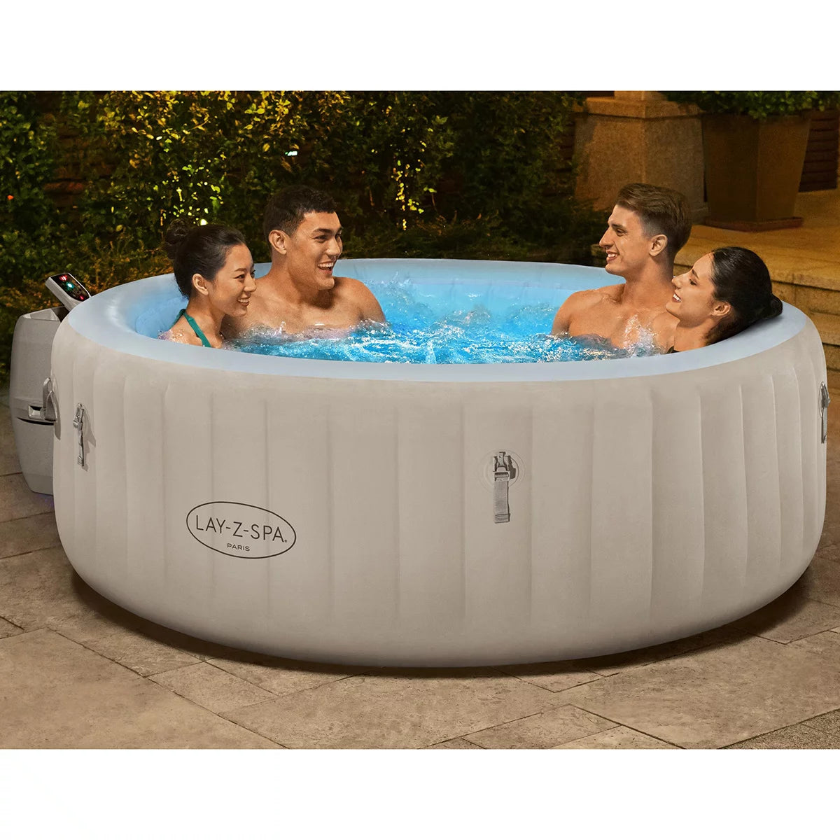Lay-Z-Spa Paris Luxe 140 AirJet, 4 Person Inflatable Spa