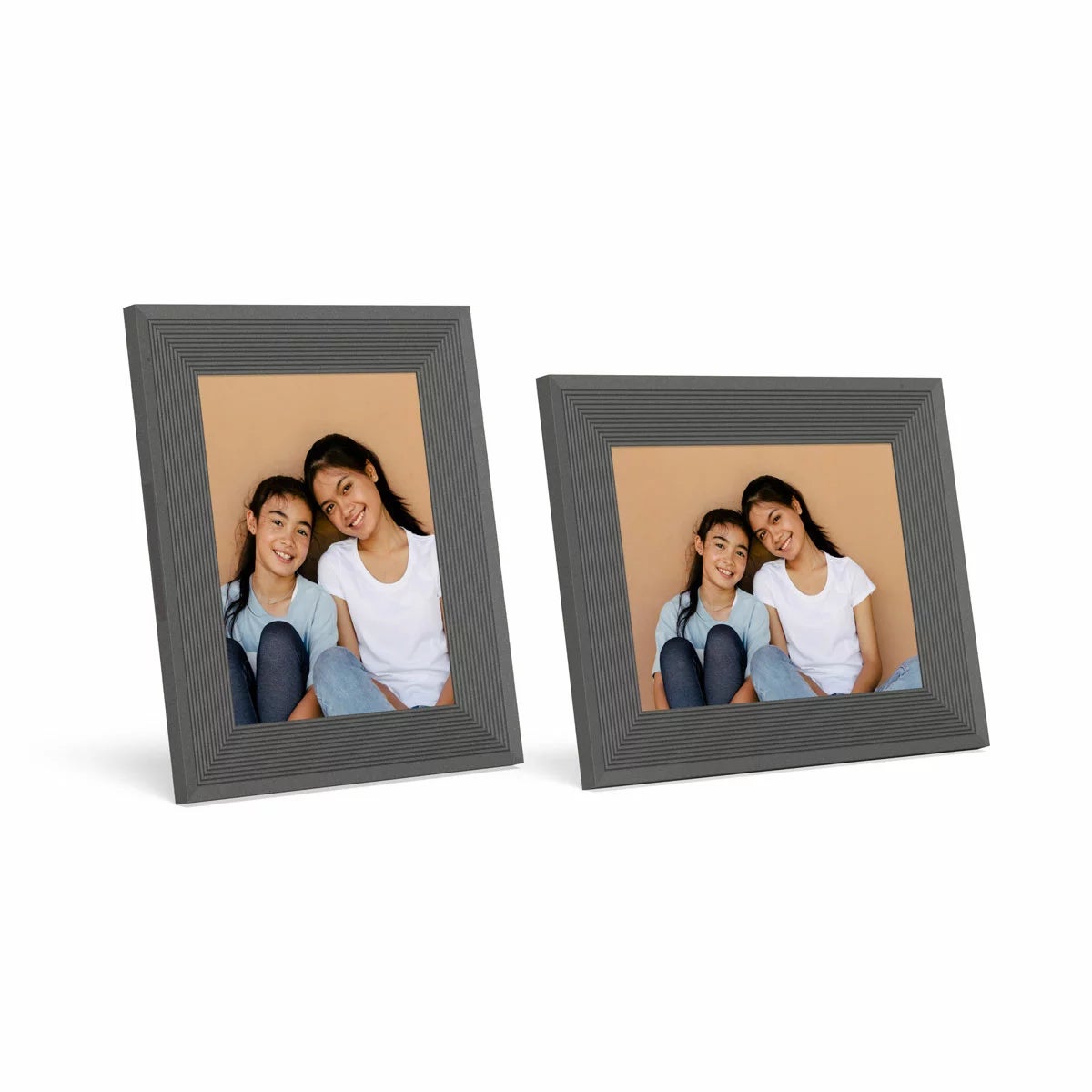 Aura Parker Frame, Reeded Slate, view 2