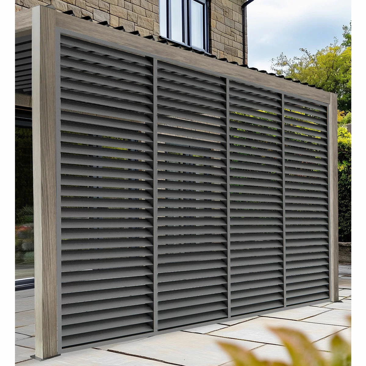 Pavillo Teak 11.5ft x 11.5ft Pergola (3.5m x 3.5m), view 3