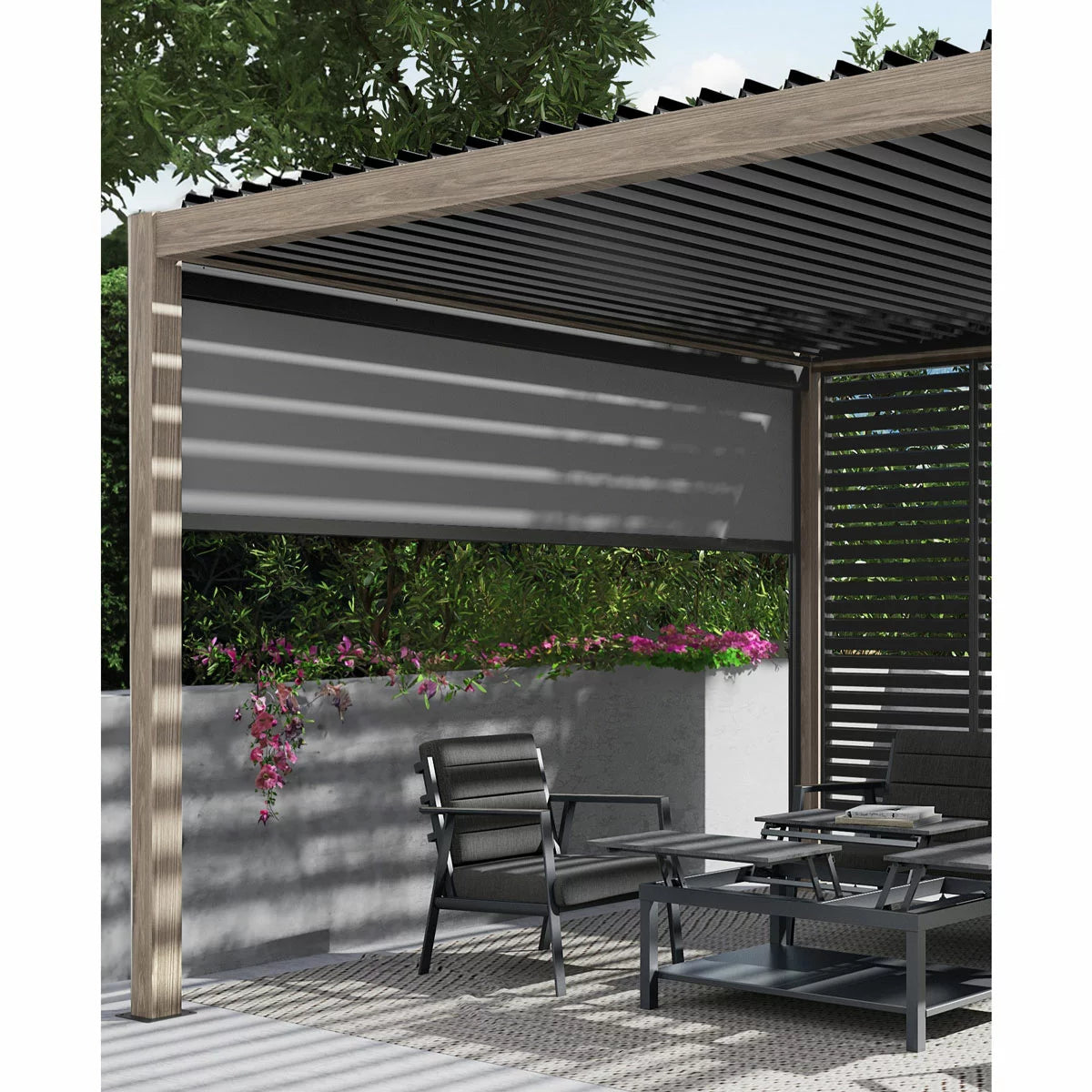 Pavillo Teak 11.5ft x 11.5ft Pergola (3.5m x 3.5m), view 2
