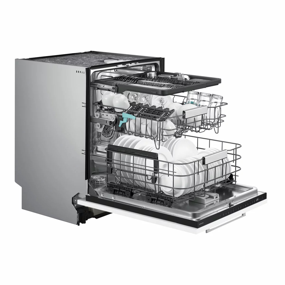 Samsung DW80H73VBB0U4 Integrated Dishwasher, B Rated, view 4