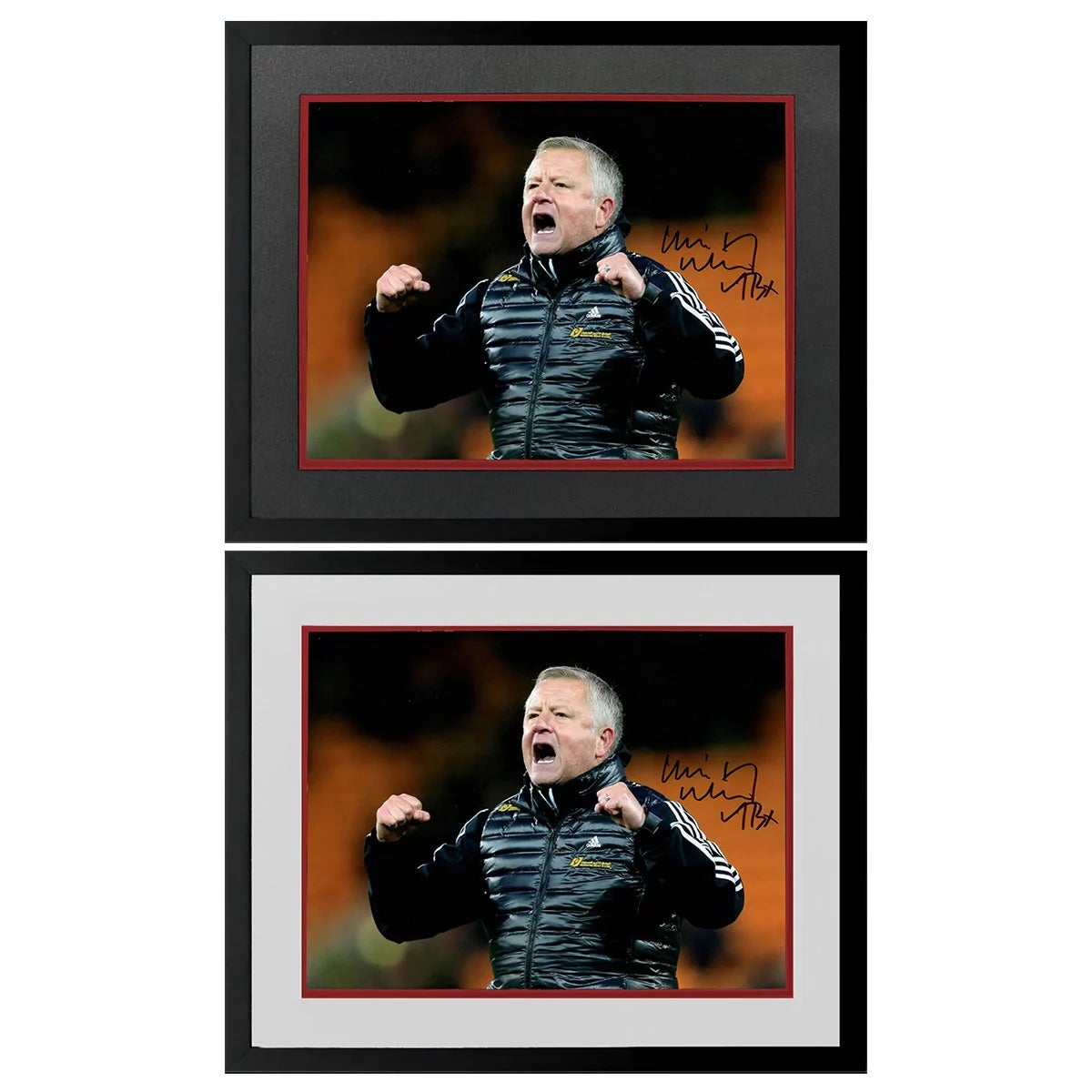 Chris Wilder Signed Framed Sheffield United 16x12 Image in 2 Options: White or Black Mount