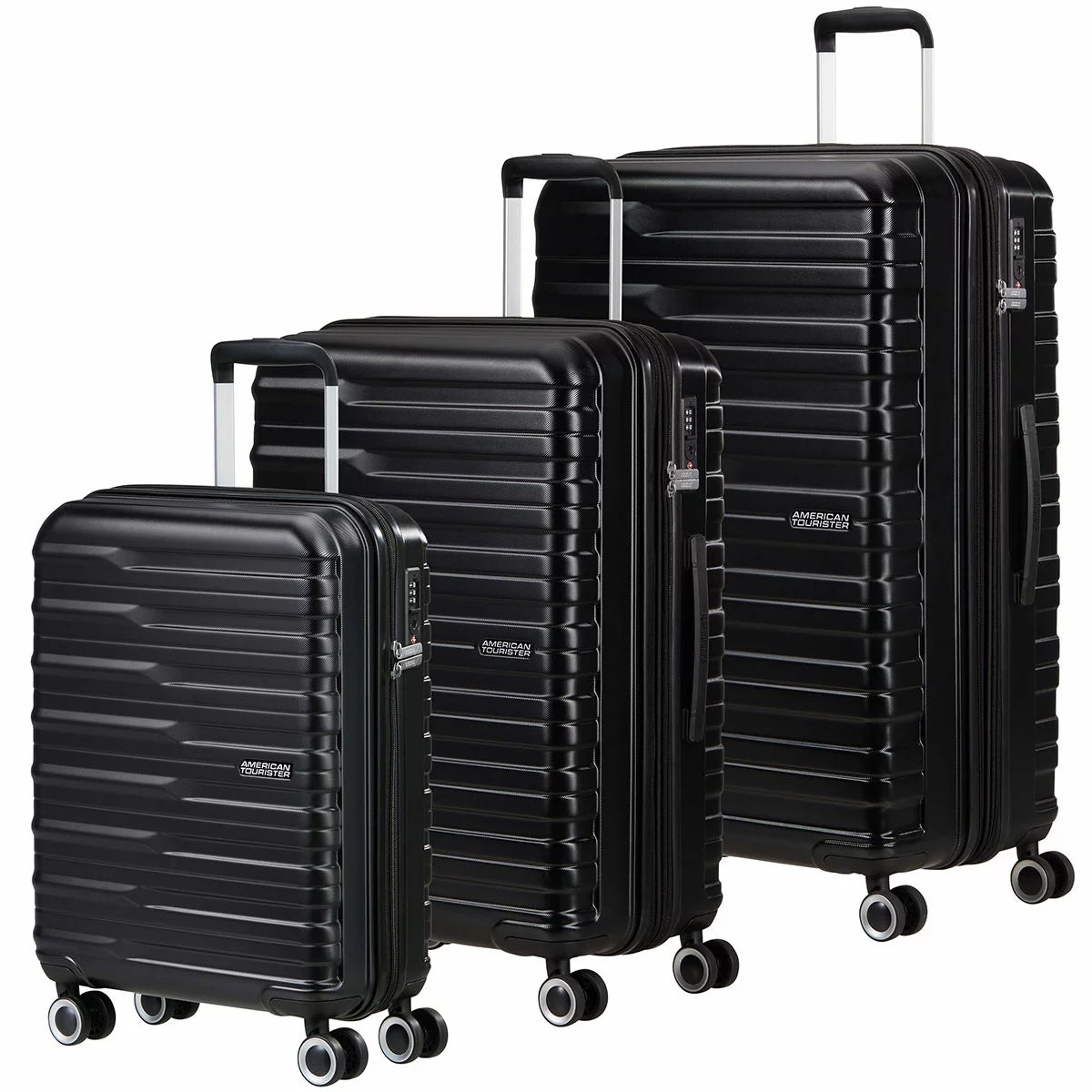American Tourister Powerstack 3 Piece Luggage Set Spinner Case, view 5