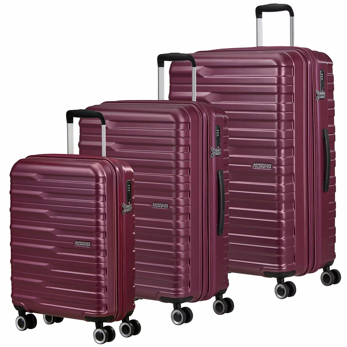 American Tourister Powerstack 3 Piece Luggage Set Spinner Case, view 13