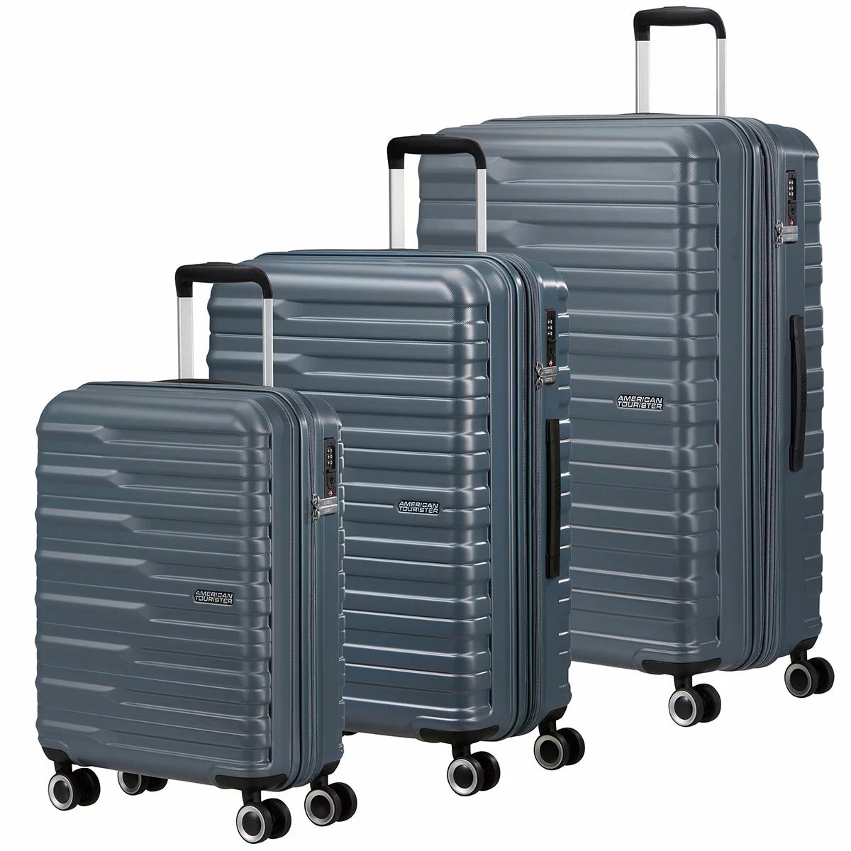 American Tourister Powerstack 3 Piece Luggage Set Spinner Case, view 29