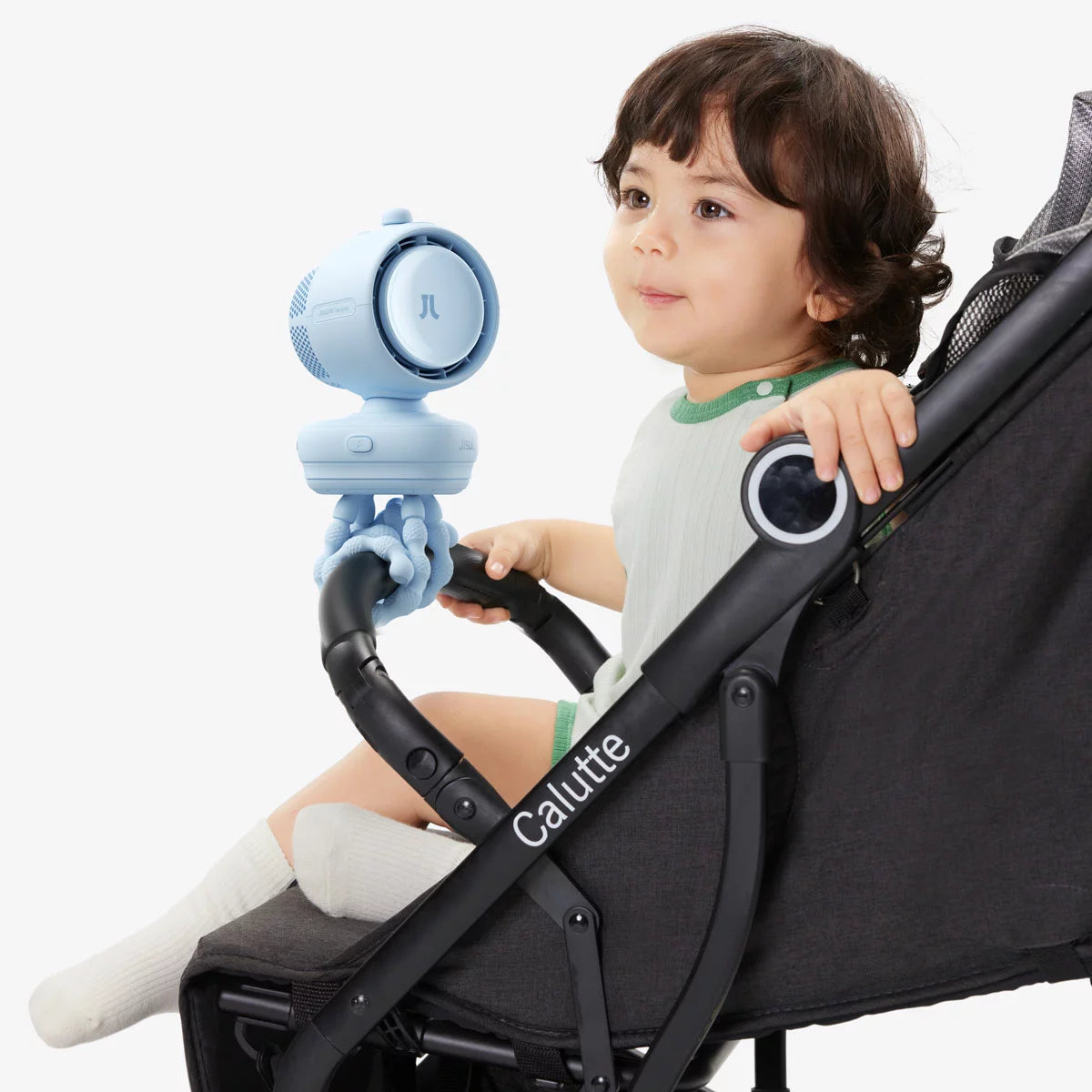 JisuLife Stroller Fan 3 in Blue, view 6