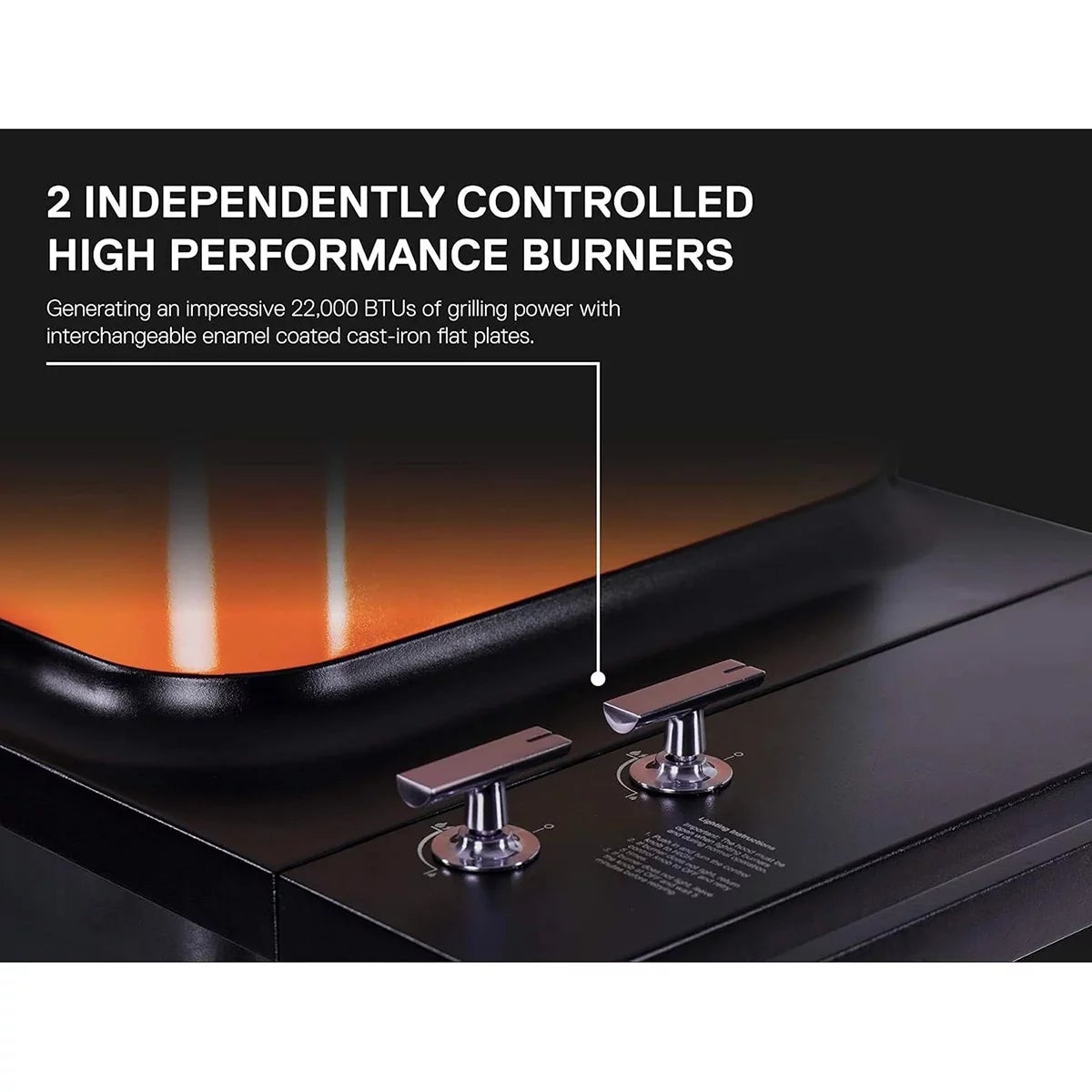 Everdure Force 2 Burner Gas Barbecue in Orange, view 3