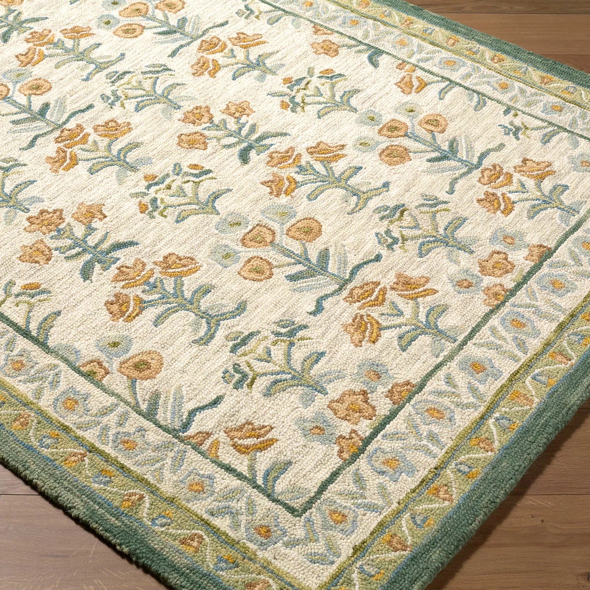 Livabliss Fairfax Green Wool Rug, In 2 Sizes, view 6