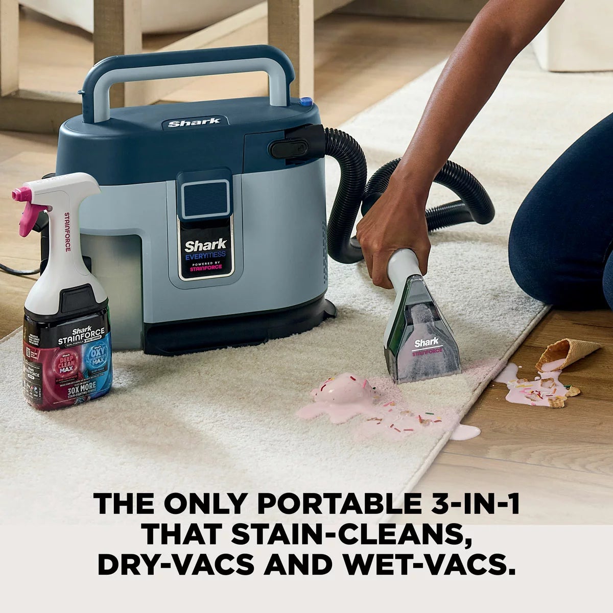 Shark VX110UK EveryMess Portable 3-in-1 Stain Eliminator, Wet & Dry Vacuum, view 8