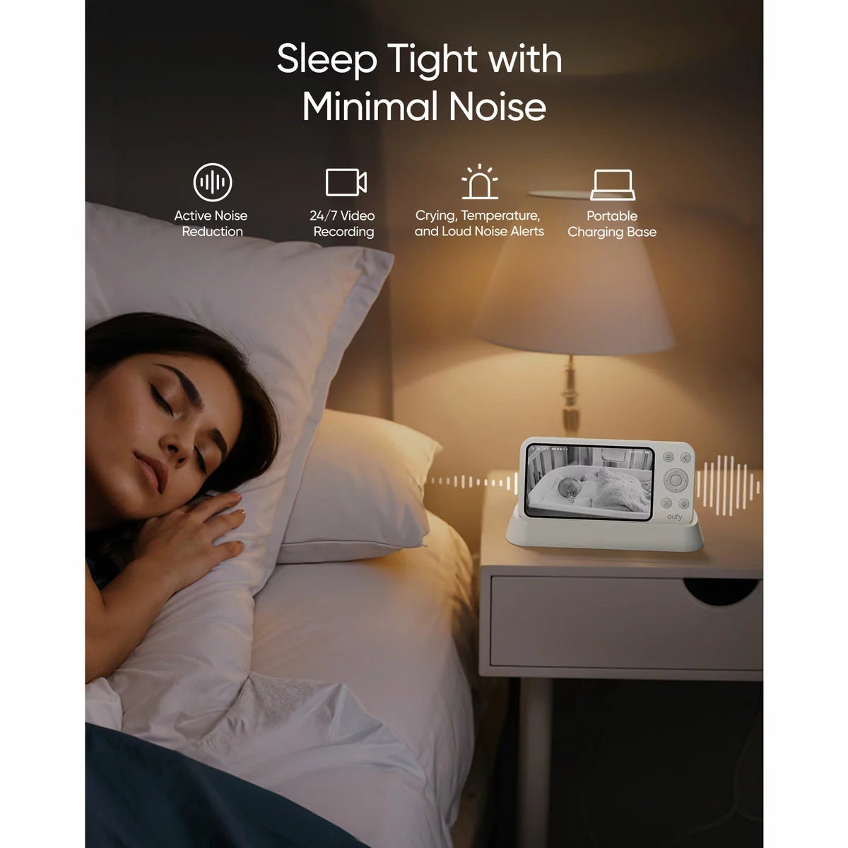 eufy E21 5" Smart Video Baby Monitor with 4K Pan-Tilt Camera, view 5