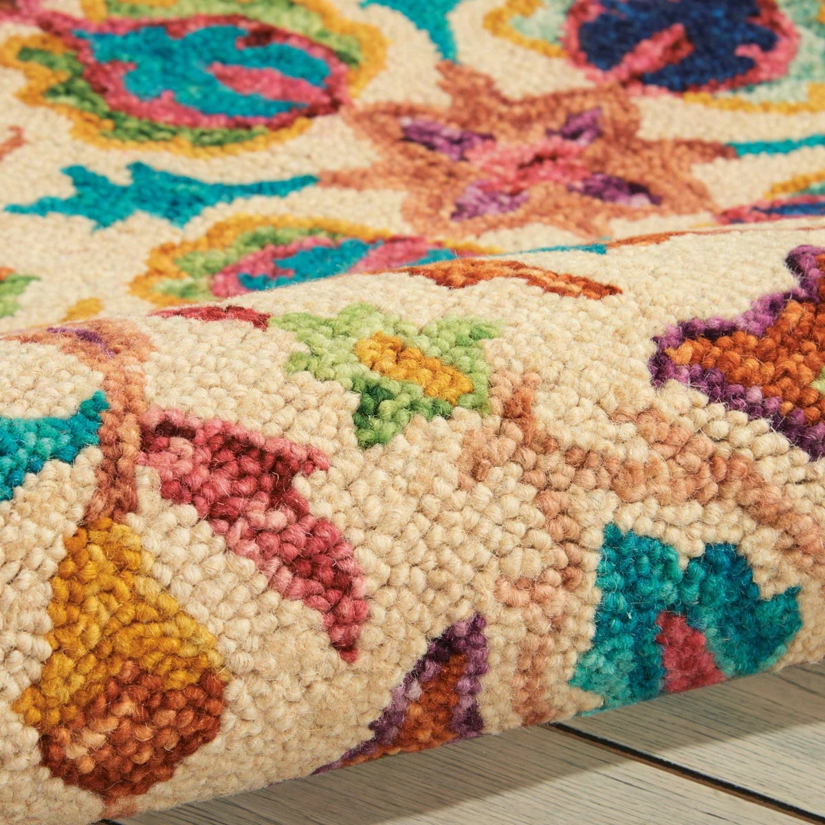 Nourison Vibrant Wool Ivory Rug, in 3 Sizes, view 2