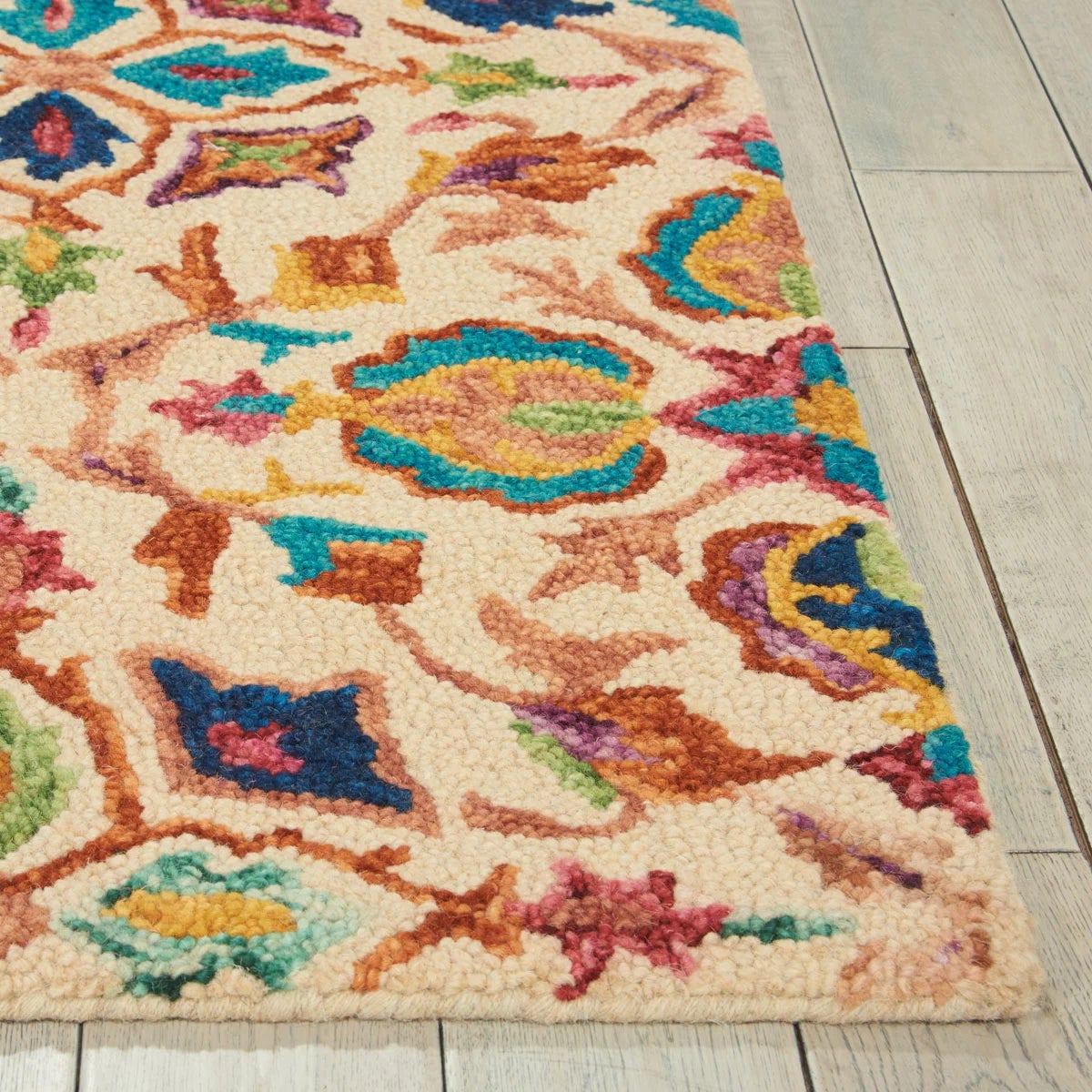 Nourison Vibrant Wool Ivory Rug, in 3 Sizes, view 4