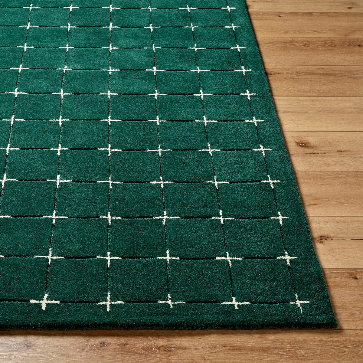 Livabliss Brook Green Wool Rug, In 2 Sizes, view 4