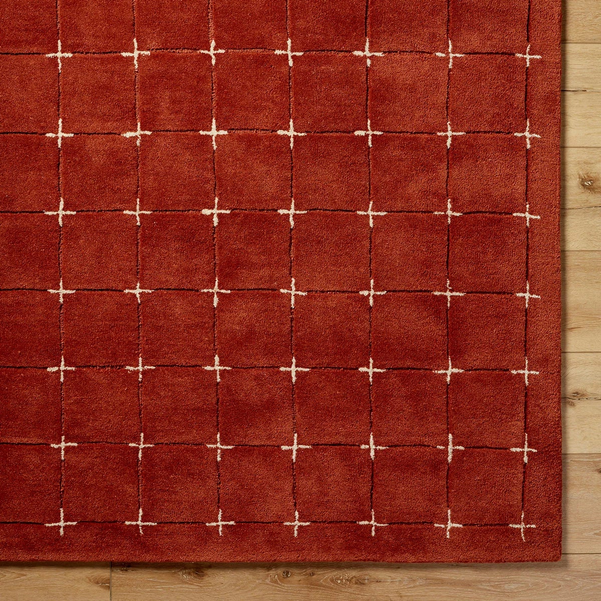 Livabliss Brook Orange Wool Rug, In 2 Sizes, view 3