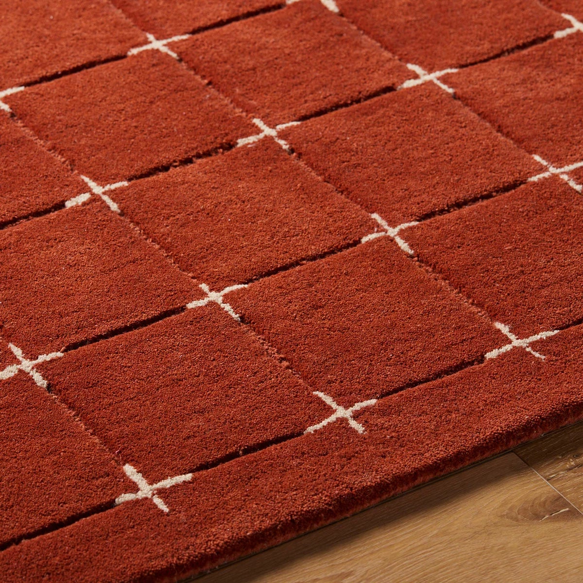 Livabliss Brook Orange Wool Rug, In 2 Sizes, view 6