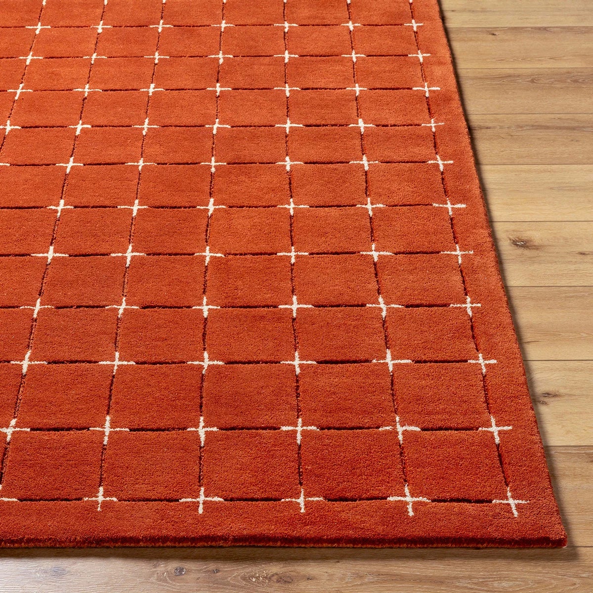 Livabliss Brook Orange Wool Rug, In 2 Sizes, view 5