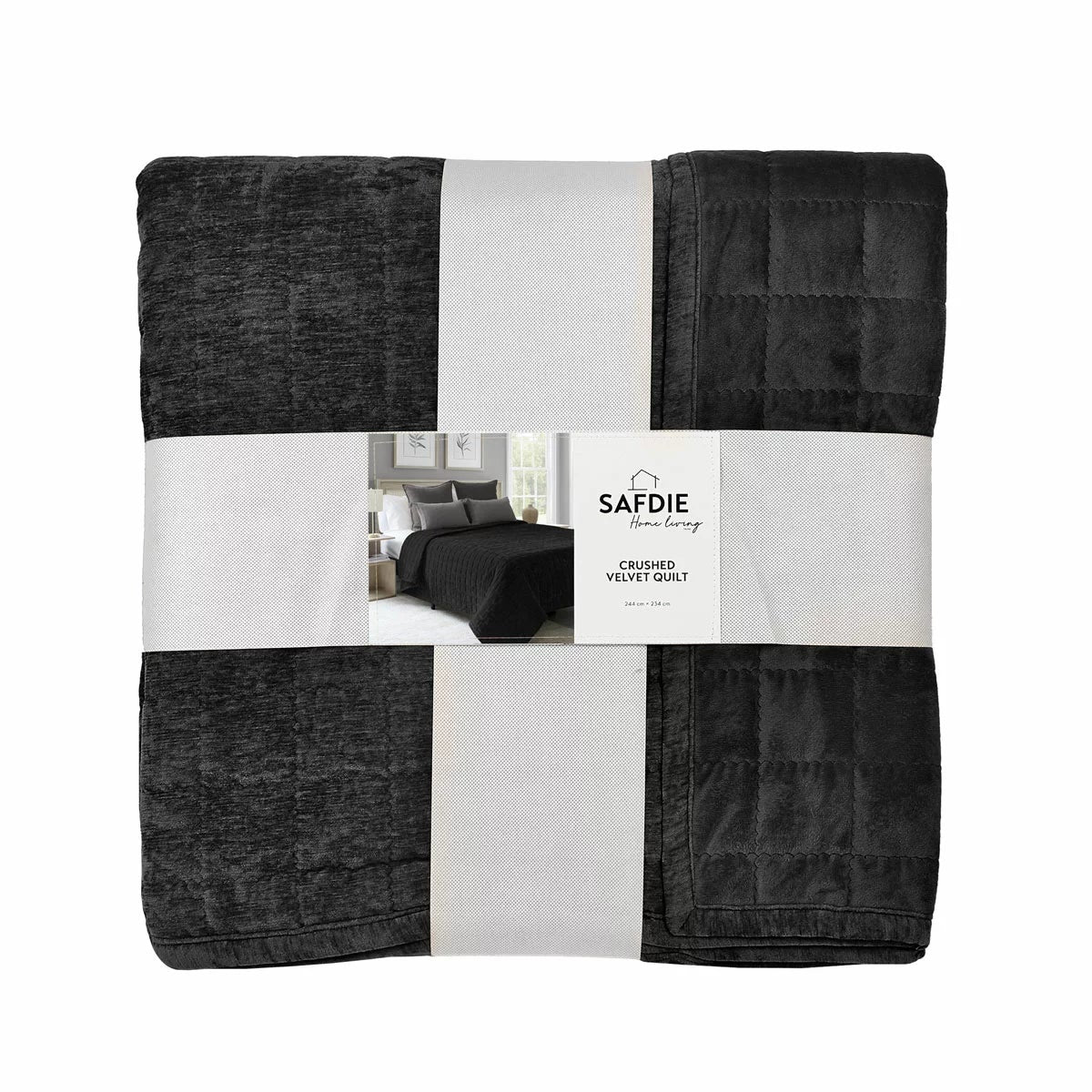Safdie Crushed Velvet Throw, 234 x 244 cm, view 12