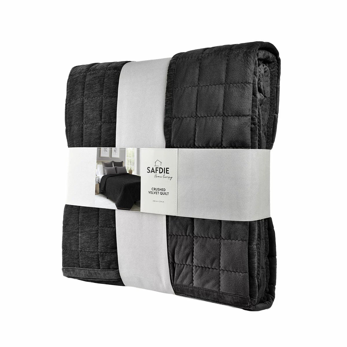 Safdie Crushed Velvet Throw, 234 x 244 cm, view 13