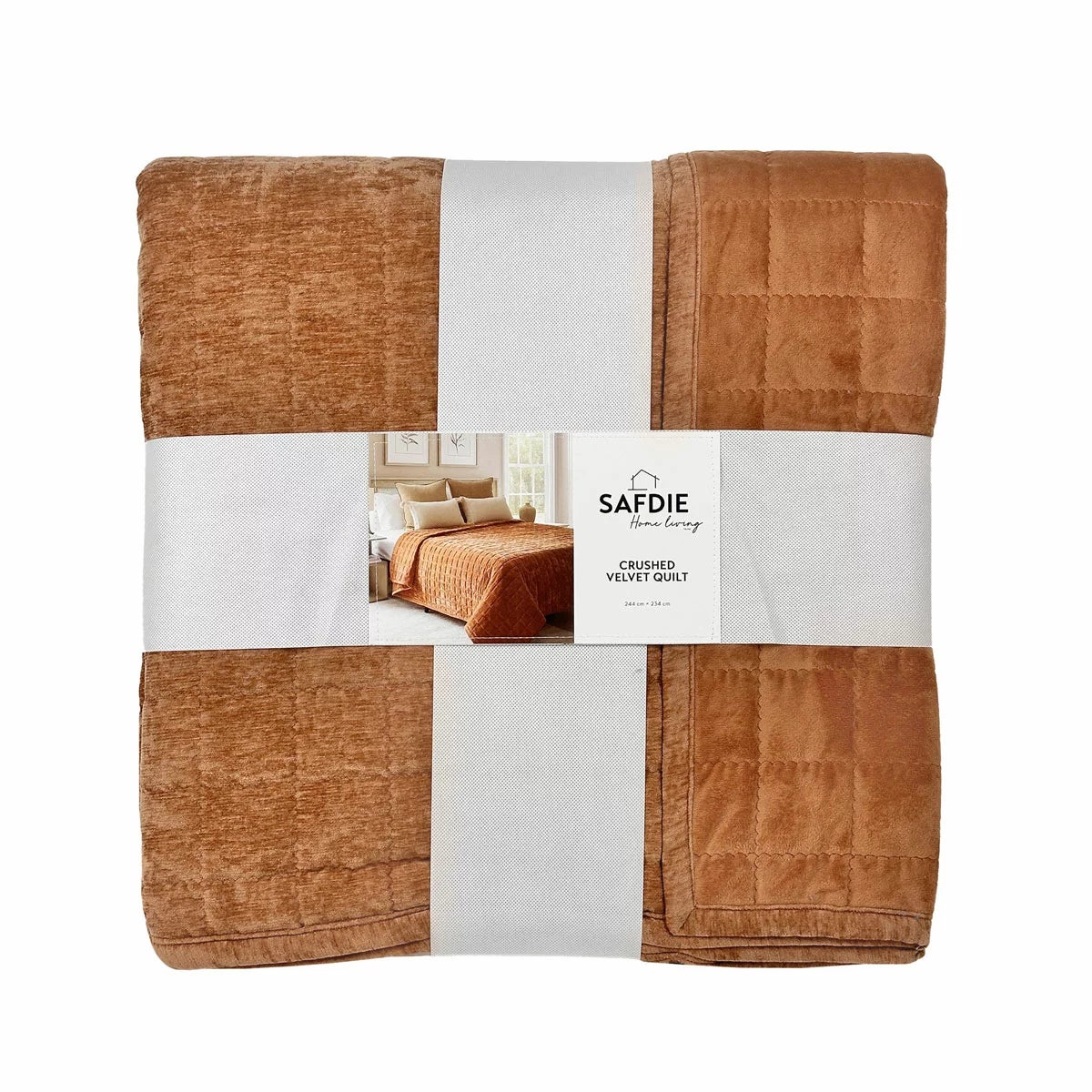 Safdie Crushed Velvet Throw, 234 x 244 cm, view 22
