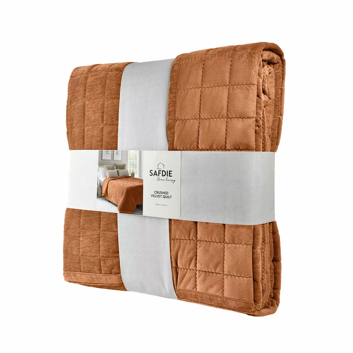 Safdie Crushed Velvet Throw, 234 x 244 cm, view 23