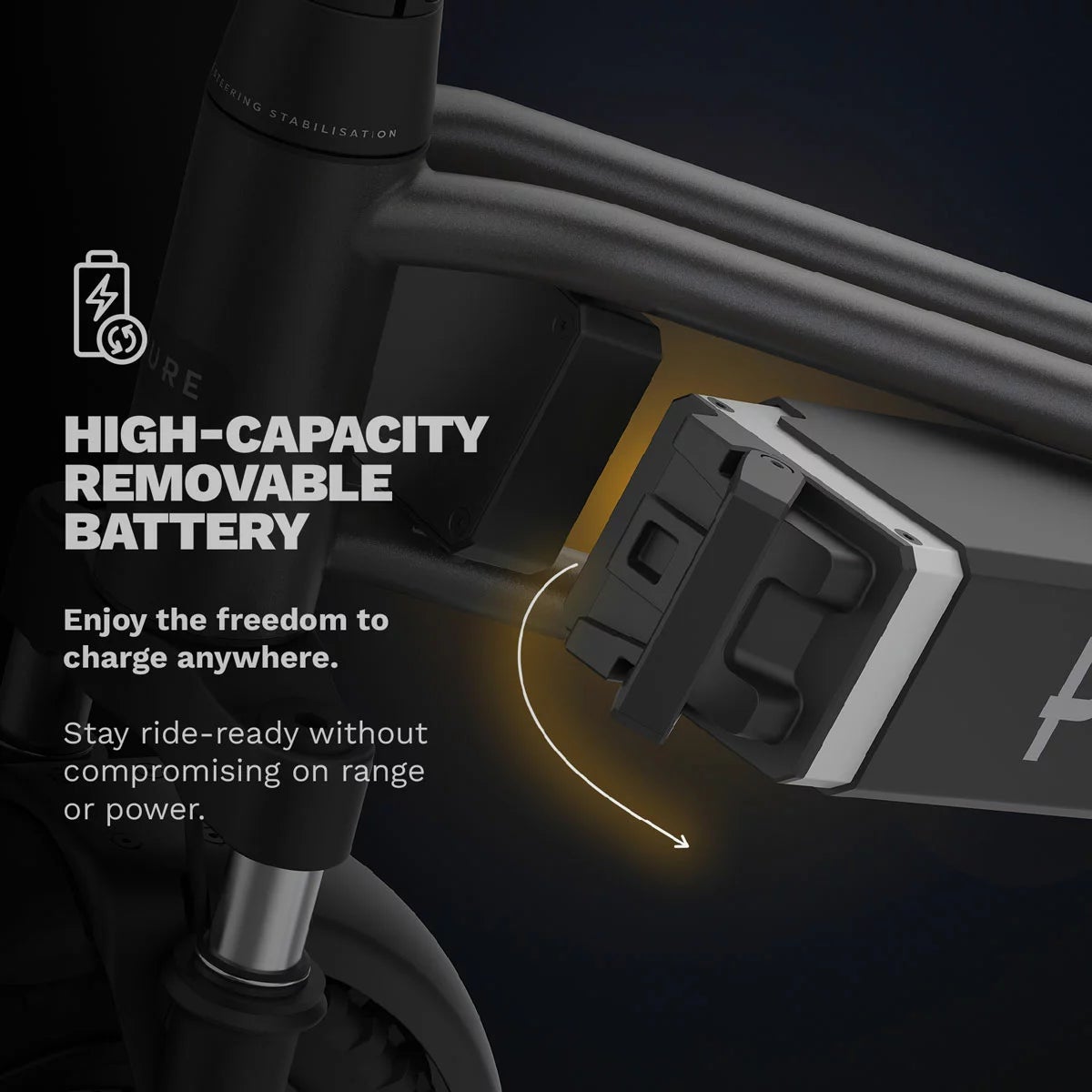 Pure Escape Ultra Max Suspension Folding Electric Scooter, view 2