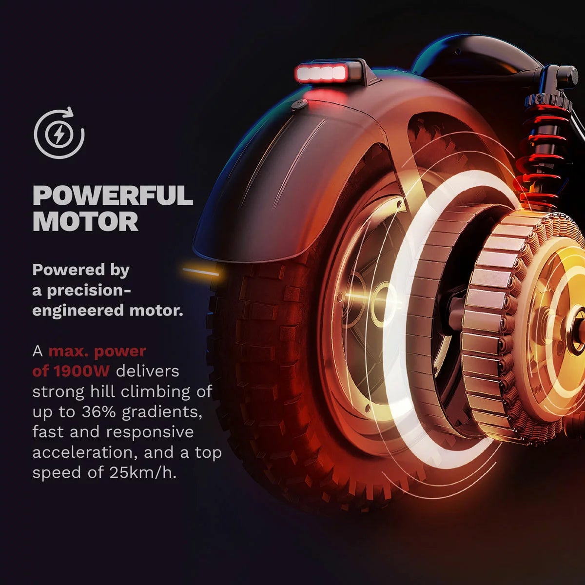 Pure Air6 Ultra Max Suspension Folding Electric Scooter, view 4