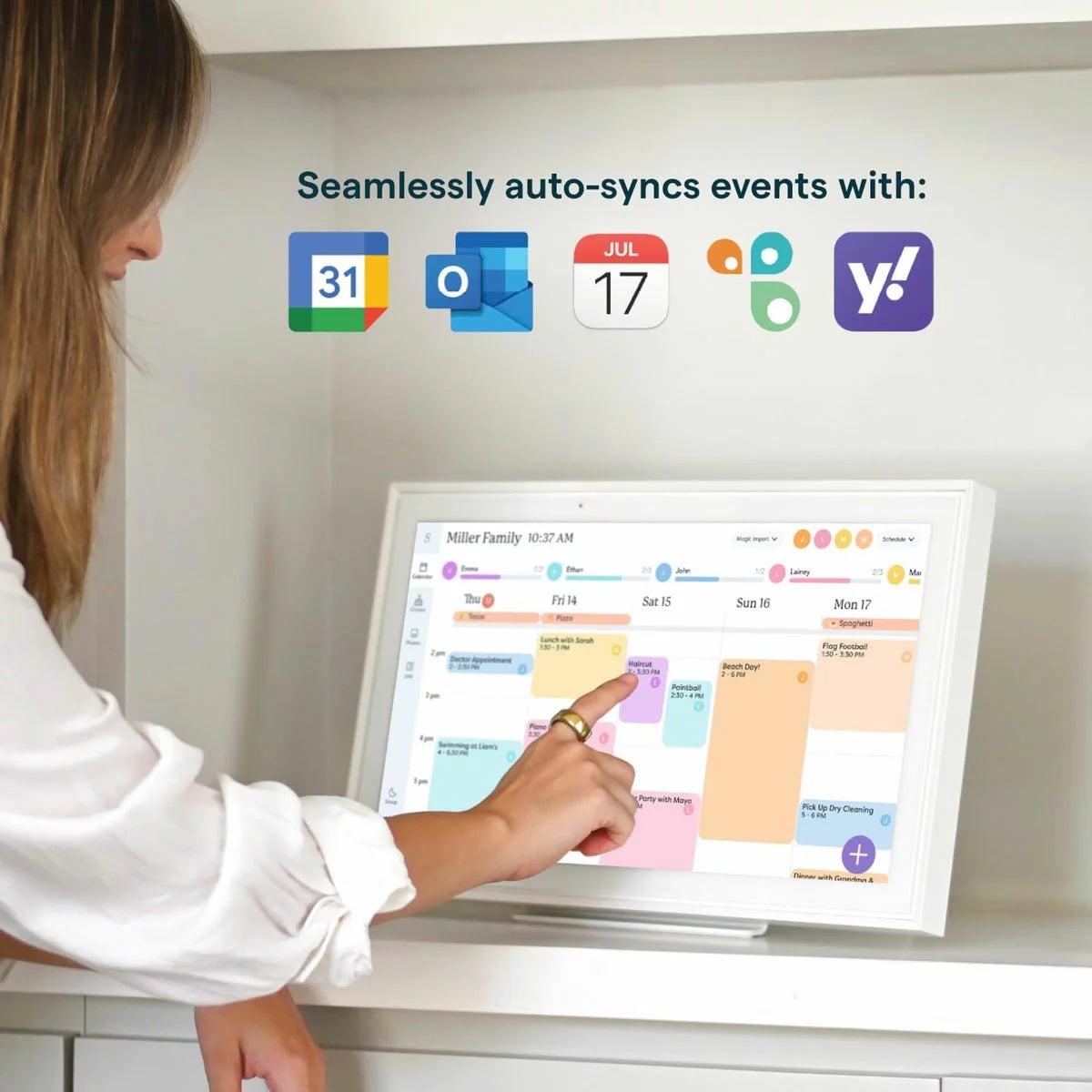 Skylight 15" Smart Digital Calendar with 6 month Subscription, view 2