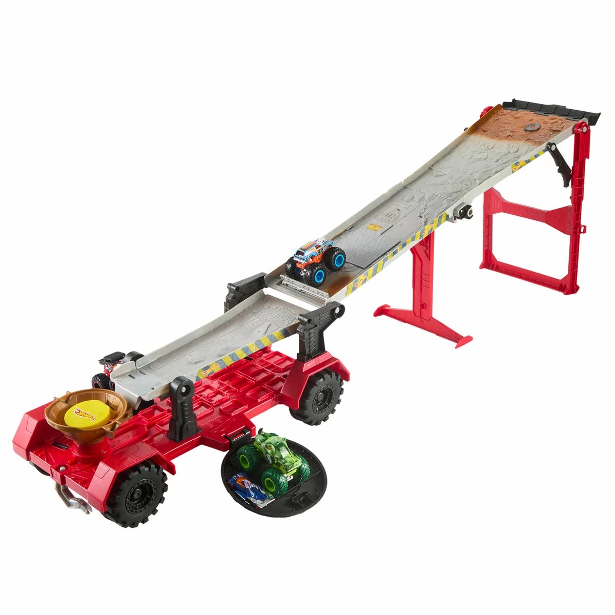 Hot Wheels Monster Trucks Downhill Race & Go Playset (4+ Years), view 3