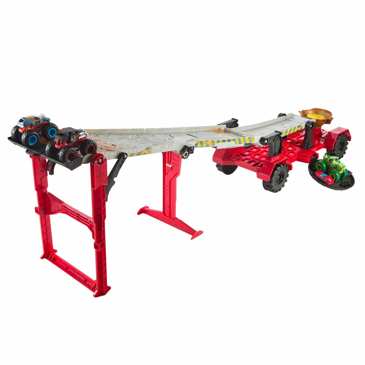 Hot Wheels Monster Trucks Downhill Race & Go Playset (4+ Years), view 4