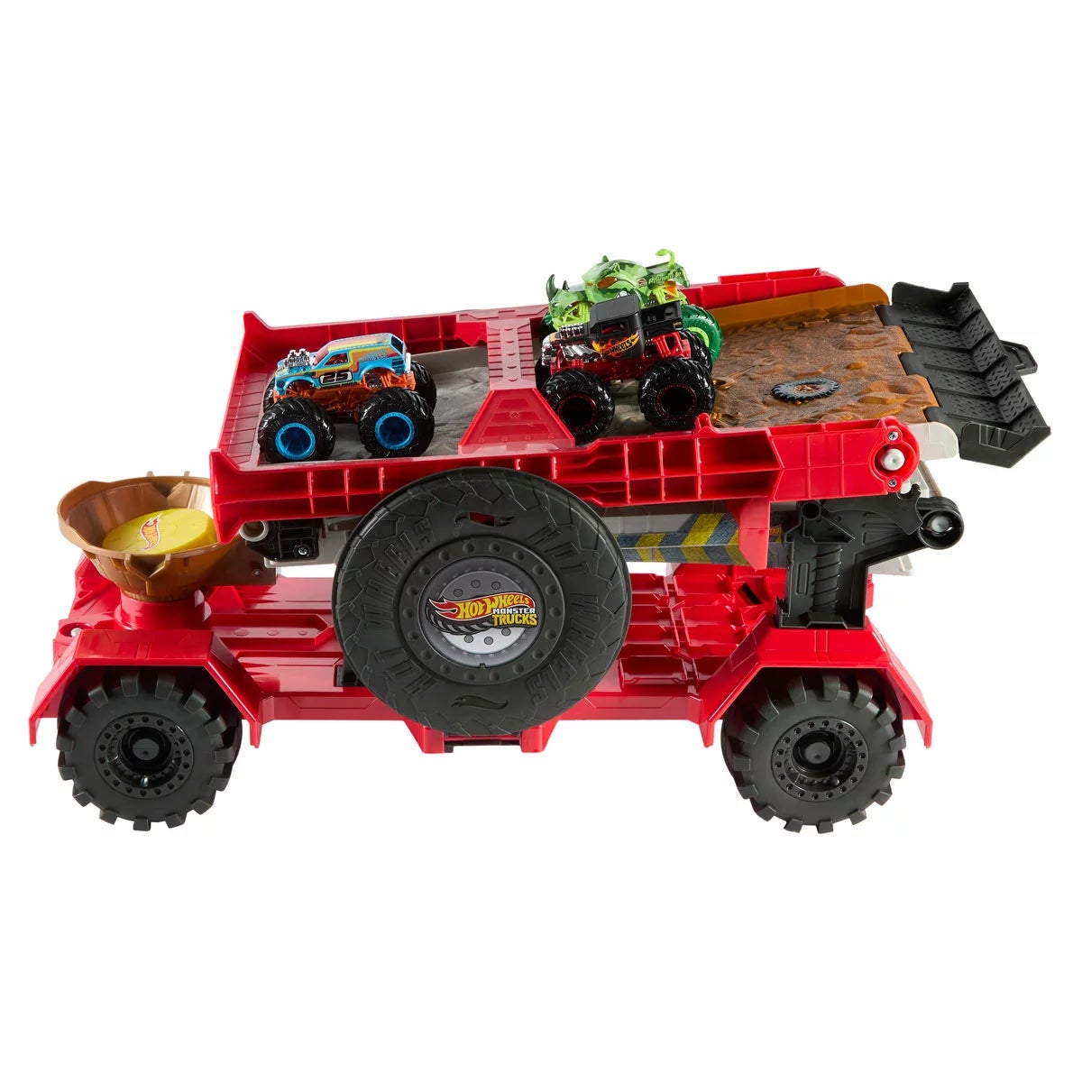 Hot Wheels Monster Trucks Downhill Race & Go Playset (4+ Years), view 7