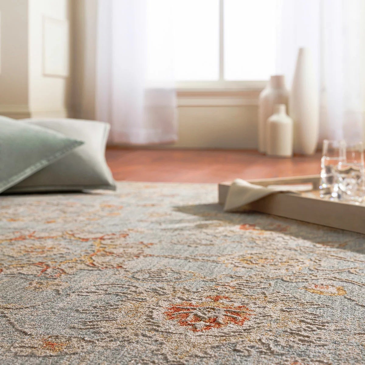 Livabliss Avant Garde Blue Grey Rug, in 2 Sizes, view 2